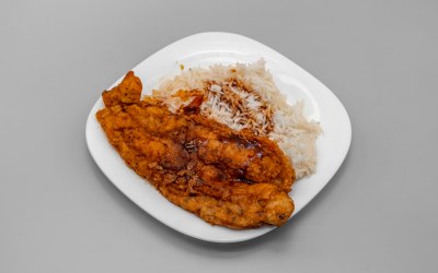 Boneless Fish and White Rice