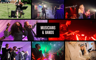 An eclectic selection of saxophonists, singers, violinists, guitarists and function bands to choose from.