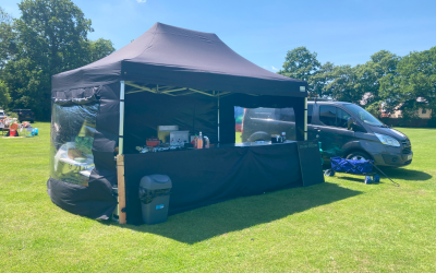 Our Gazebo Set Up at a recent summer Fete