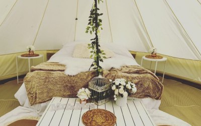 Wedding night bell tent 