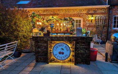 Rustic Wooden Bar