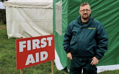 First Aid Medical Point Tent - Equipped like miniature A&E Department