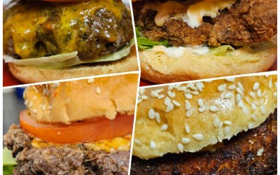 VARIOUS BURGERS INCL. HOMEMADE SAUCES 