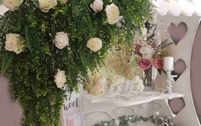 Wedding Themed Sweet Cart