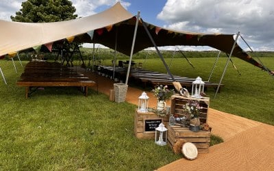 Stretch Tent Wedding Ceremony