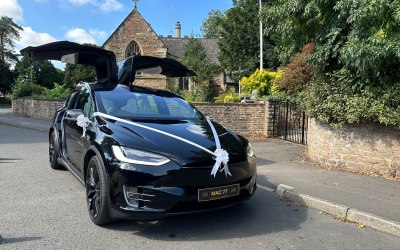 Tesla Model X Wedding