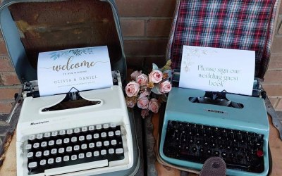 Vintage Typewriters for quirky sign holders