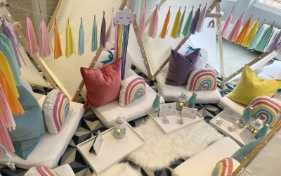 Rainbow Themed Sleepover in Kensington