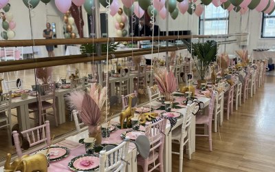 Pink Safari Themed Children's Party in Notting Hill