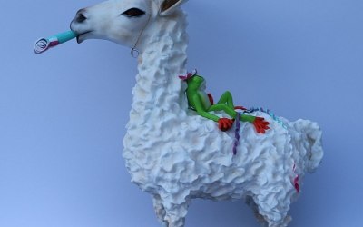 3D sculptured llama 