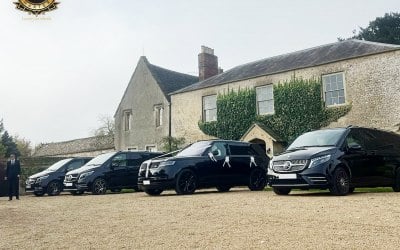 Fleet of luxury cars for weddings in Oxfordshire at Caswell House