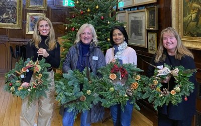 Some of the examples made at a seasonal workshop at a college.