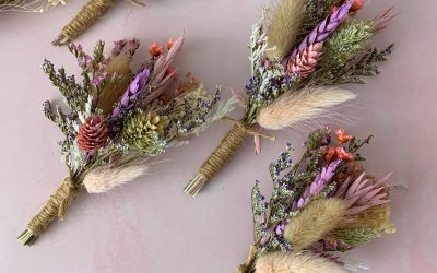 Wild flower buttonholes