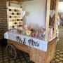 XL handcrafted wooden sweet cart 